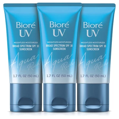 Biore UV Aqua Rich SPF 30 PA+++ Daily Moisturizer Sunscreen for Face, for Sensit - Image 1 of 4