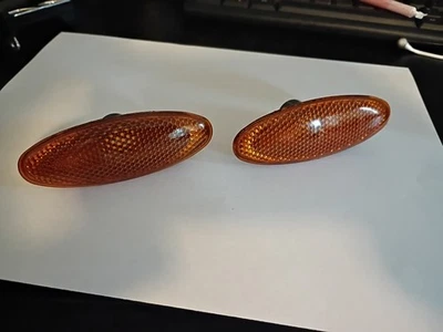  JUEGO DE BISEL DE LUZ MARCADOR LATERAL GUARDABARROS TIPO S JAGUAR OEM IZQUIERDA DERECHA 00-04 Foto 1 de 4