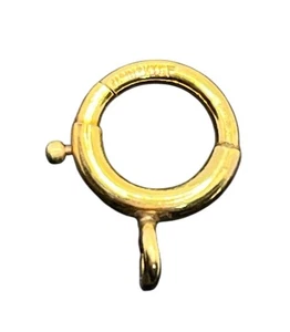 12k gold filled vintage spring ring bolt clasp - Picture 1 of 12