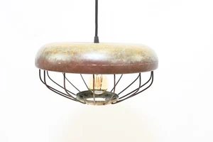 Vintage .Chicken Feeder Pendant Ceiling Light Fixture Steampunk Industrial Urban - Picture 1 of 9