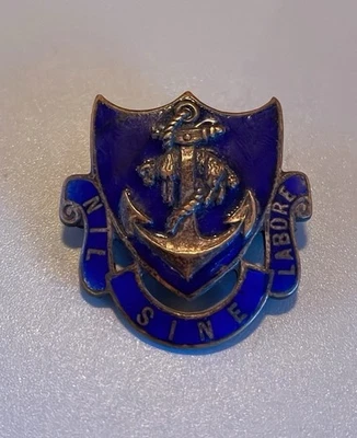 Insignia naval muy escasa anterior a la Primera Guerra Mundial regimiento desconocido ancla y cordero de Vaughtons Birm Foto 1 de 2