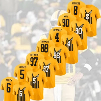 LO ÚLTIMO - Pittsburgh Steelers 1933 juego retro nombre y número de todos los jugadores para fanáticos Foto 1 de 2