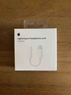 Adaptador de fone de ouvido Apple Lightning para 3,5 mm original do fabricante iPhone - Imagem 1 de 2