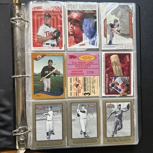 2001-2003 Baseball Card Collection Binder 20 Pages of Unique Cards - Picture 1 of 21