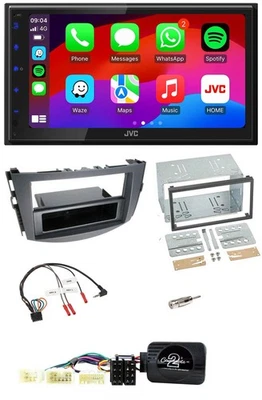 JVC Bluetooth USB Lenkrad 2DIN DAB Autoradio für Toyota RAV 4 2006-2011 - Bild 1 von 4