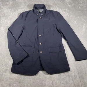 Eddie Bauer Travex Jacket Mens 38 Navy Blue Stretch Utility Travel Blazer Coat - Picture 1 of 11