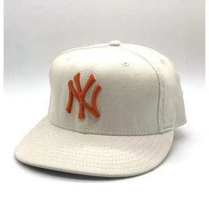 90's New Era MLB York Yankees 59FIFTY Baseball Cap White Wool USA Size 7 1 Used - Picture 1 of 8