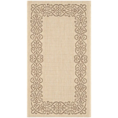 Alfombra SAFAVIEH Exterior CY1588-3001 Patio Natural/Marrón Foto 1 de 4