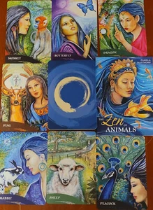 OPEN NEW ~ ZEN OF ANIMALS CARDS & BOOK ORACLE FOR WISDOM INSIGHT & CLARITY - Imagen 1 de 12