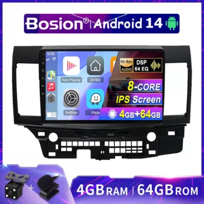 10.1"Car Play Autoradio Für Mitsubishi Lancer GPS Navi Android 14 8-Core 4G+64GB - Bild 1 von 4