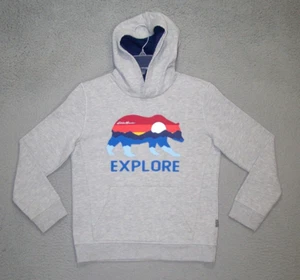 Eddie Baurer Hoodie Youth Medium (10/12) Gray Graphic Active Wear School Unisex - Picture 1 of 13