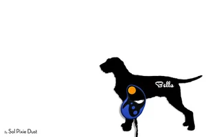 Perro Vizsla Pelo Alambre - Nombre Personalizado Perro Correa - Gancho de Pared - Imagen 1 de 3