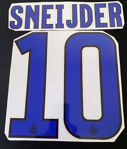 Nameset / Flocage Inter Milan 2010 à 2012 Sneijder away