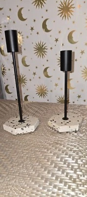 Impresionante candelabro moderno de metal/piedra TERREZZO Foto 1 de 4