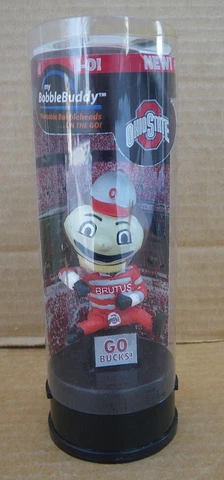 Cool Ohio State Buckeyes BobbleBuddy clip on mini bobblehead Brutus Buckeye MIP Cover