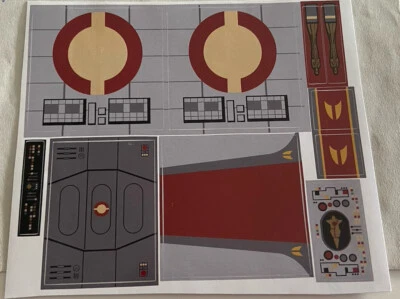 MARKENLOS Lego Star Wars Custom Sticker sheet 8039 Venator Star Destroyer Ersatz