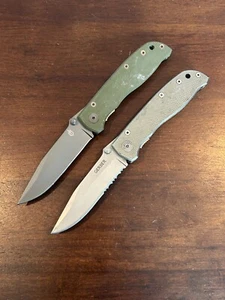 LOT OF 2 Gerber Air Ranger Knife - working Black and Green  A2560 - Picture 1 of 8