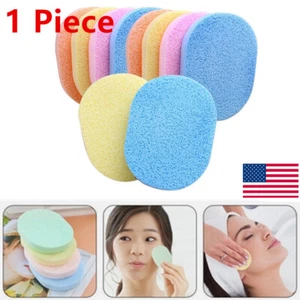 Face Wash Sponge Facial Cleansing Soft Wash Pad Make Up Powder Puff Tool USA - Picture 1 of 23