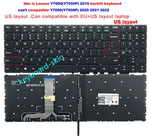 US Backlit Keyboard for Lenovo Legion Y7000P/Y7000 2019 Y530 Y530-15ICH laptop - Picture 1 of 5