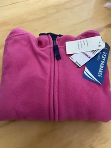 Polar Pink Nautica Zip-Up Fleece Hoodie Jacket 6 - Picture 1 of 11