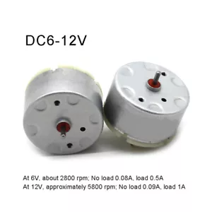 Miniatur Mini 500 Motor Motor DC 6-12V Elektromotor Doppelwelle Modellbau DIY - Bild 1 von 5