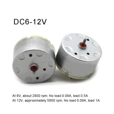 Miniatur Mini 500 Motor Motor DC 6-12V Elektromotor Doppelwelle Modellbau DIY - Bild 1 von 4