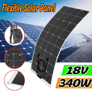 340W Flexible 18V Solar Panel Module Monocrystalline Marine Boat RV Car Hiking - Picture 1 of 6