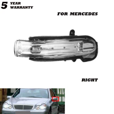 LED Door Mirror Turn Signal Light For Mercedes-Benz W203 C-Class Right Passenger Foto 1 de 4