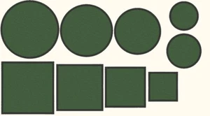 10x Bottle Green Blank Embroidery Patches Custom Made To Size Sew On Badges Pack - Picture 1 of 2