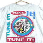 Vintage Tune it Looney Tunes Jersey T-Shirt Size XL 1993 Gray