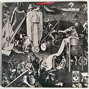 DEEP PURPLE SELF TITLED VINYL LP HARVEST UK 1970 2ND PRESS A1/B2 EX+ PRO CLEANED - Picture 1 of 8