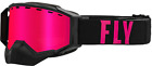Fly Racing Zone Pro Snow Goggle Blk/Pink W/ Pink Mir/Plrzd Smoke Lens 37-50336
