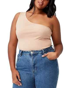 Cotton On Womens Trendy Plus Size Zinny One Shoulder Tops - Picture 1 of 5