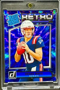 Tarjeta de inversión Drake Maye RARA NOVATO HIPER REFRACTOR SSP PATRIOTS ROTY COMO NUEVA - Imagen 1 de 2