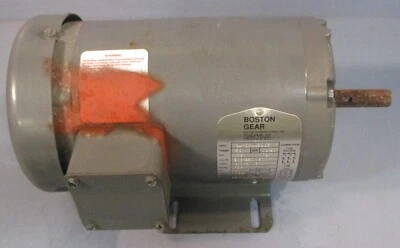 Boston Gear BGUTF-B 66538 3 Phase Motor 34-2244-883 .75HP 1725RPM 5/8" Shaft Dia - Image 1 of 4