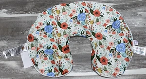 Boppy Colorful Floral Flower Bird Nursing Support Pillow Cover Zipper Multicolor - Picture 1 of 6