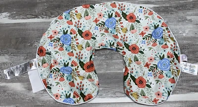 Boppy Colorful Floral Flower Bird Nursing Support Pillow Cover Zipper Multicolor - Image 1 of 4