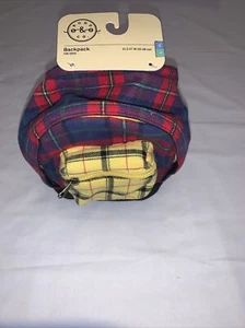 Bond & Co Backpack For Dogs 21.5-27 in Plaid. ( Tag Is Detached) - Picture 1 of 9