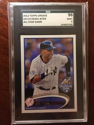 2012 Topps Update DEREK JETER #US119 SGC 96 - MINT FREE SHIPPING! - Image 1 of 2