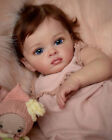 60CM Reborn Baby Puppe Vinyl Handgemacht Lebensechtes Kleinkindspielzeug Mädchen