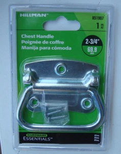 CHEST HANDLE 2-3/4" 69.9mm zinc finish -Hillman free post - Picture 1 of 2