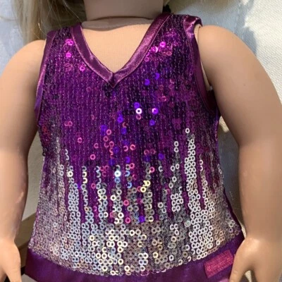 Nuevo Gabriela Mc Bride Lentejuelas Brillantes Conjunto Accesorio 18" American Girl Muñecas U Foto 1 de 4