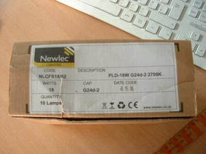 10x Newlec 2 pin compact fluorescent colour 82 NLCF818/82 - Picture 1 of 4