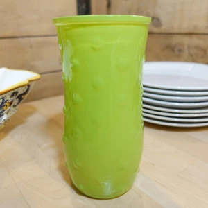 Vase 10592 06 Green Glass Hobnail Hoosier - Swanky Barn - Picture 1 of 12