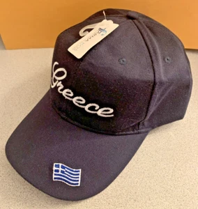 GRIECHENLAND Sammlerstück schwarze verstellbare Baseballkappe für Erwachsene - nie getragen mit Etikett - Bild 1 von 8