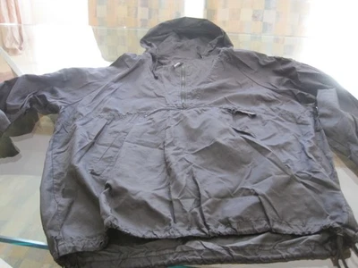 Old Navy Men's L Black Nylon Jacket with hood, 1/4 zip, never worn - Image 1 of 3