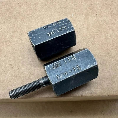 Vintage OTC Tools Threaded Puller Adapter 9M - 1/4-20 And 11M 5/16-18 Good Shape - Image 1 of 4