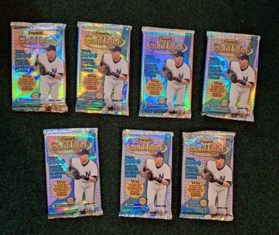 7 packs  of 2000 Topps Gold Label Baseball   ((((((5 cards  PER Pack   )))))))) - Image 1 of 2