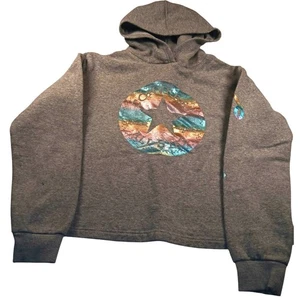 Converse All Star Damen Pullover Hoodie grau - Größe: XL - Bild 1 von 5