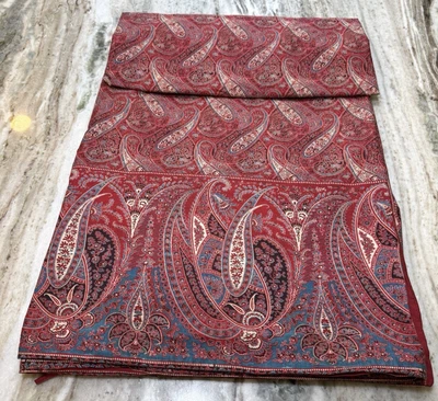 Pottery Barn Blair Paisley FULL / QUEEN Duvet Cover, ORGANIC Cotton Percale Boho - Image 1 of 4